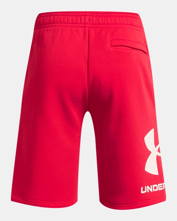 Men's UA Rival Fleece Big Logo Shorts, Red, pdpMainDesktop image number 5